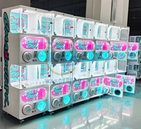Máquina expendedora de cápsulas Gacha de doble piso operada con monedas WANGERBAO para juegos de grúa recreativos