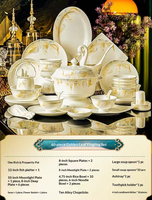 Service de table en porcelaine osseuse de luxe, peint à la main, motif feuille, coloris céladon, bols et assiettes, sans plomb, compatible micro-ondes, fabriqué au Jiangxi