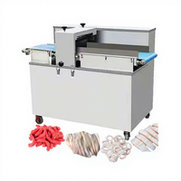 Machine de traitement les fruits de mer industriel contrôlée, appareil de découpe d'anneaux, pour calmar, poulpe, saumon, Cod et truite,