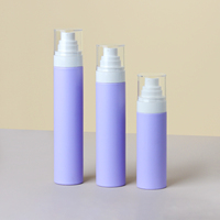 Botella Cosmética de Plástico PET de 100 ml con Tapa de Rosca para Champú, Loción, Limpiador Facial y Desmaquillante, con Colores Personalizados