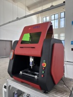 Machine de découpe laser à fibre mini de bureau - Refroidie par eau, découpeuse automatique de tôles CNC, nouveaux composants HIWIN WSX, DWG, facile à utiliser