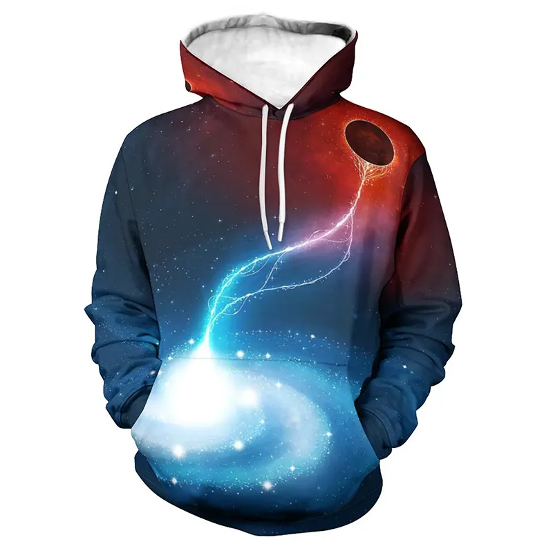 Space Universe Galaxy Earth Hoodies Men Women Children Starry sky 3D Print Sweatshirts Kids Pullover Streetwear Casual Clothing