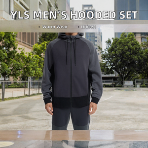 Ensemble de jogging pour homme avec capuche et fermeture éclair, sweat-shirt à fermeture éclair intégrale, pantalon de jogging, vêtements de sport d'hiver - Product Image 2