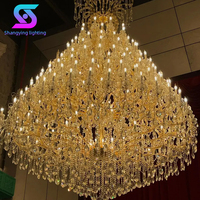 Suspension moderne personnalisée de luxe pour grands projets Lustre d'intérieur de haute qualité au design postmoderne pour hall d'hôtel et de villas