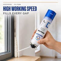 Mousse de polyuréthane expansive monocomposant haute densité pour le remplissage et l'étanchéité des cavités de portes et fenêtres