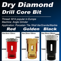 6MM-150MM brasé sous vide rouge/doré/noir diamant forets forets trou scie trou coupe-trou pour porcelaine marbre granit