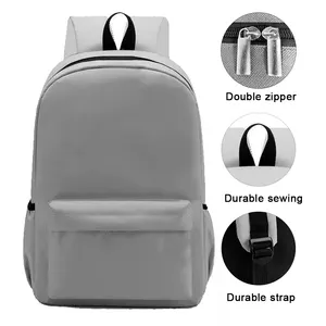 New Oxford Material Large Capacity Student Fashion Backpack Promotion Gifts Student Schoolbag High Quality Backpack With Zipper