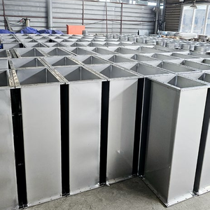 Conducto de Ventilación de Acero Galvanizado <span class=keywords><strong>para</strong></span> Campana Extractora de Cocina Comercial, Conducto de Aire con Brida <span class=keywords><strong>para</strong></span> Sistema de Extracción de Humo - Product Image 5