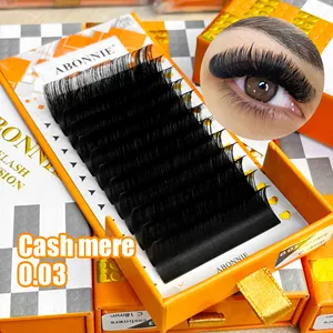 Abonnie Volume Lash Trays Cachemira Individual C Cc D Dd Curl Extensión de pestañas Las Suministros Matte Lash Trays