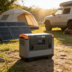 Station d'alimentation de secours domestique 2400W 2000Wh LiFePO4, générateur portable pour les pannes de courant domestiques et les situations d'urgence - Product Image 6