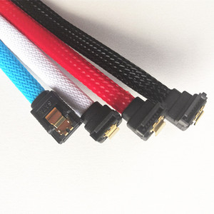 Vente en gros de câble SATA 0.5 de 3.0 m vers <span class=keywords><strong>disque</strong></span> <span class=keywords><strong>dur</strong></span> adaptateur SSD câble HDD câble sata droit à angle pour <span class=keywords><strong>carte</strong></span> mère Asus MSI Gigabyte - Product Image 3