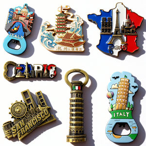 פותחן בקבוקים מגנטי למקרר עם לוגו בהתאמה אישית, חריטת לייזר על מתכת, תלת מימד, עץ, אמייל, מזכרת עיר/מדינה, מתנה - Product Image 3