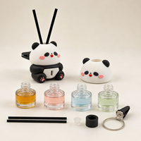 Diffuseur de parfum suspendu pour voiture, design de Noël, vide, en verre, mignon, pour huiles essentielles, vente en gros