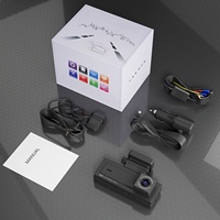 Kamera dasbor mobil, layar IPS DVR mobil lensa ganda HD Sony IMX 4k, kamera perekam Video dengan GPS WiFi WDR, kamera dasbor mobil baru
