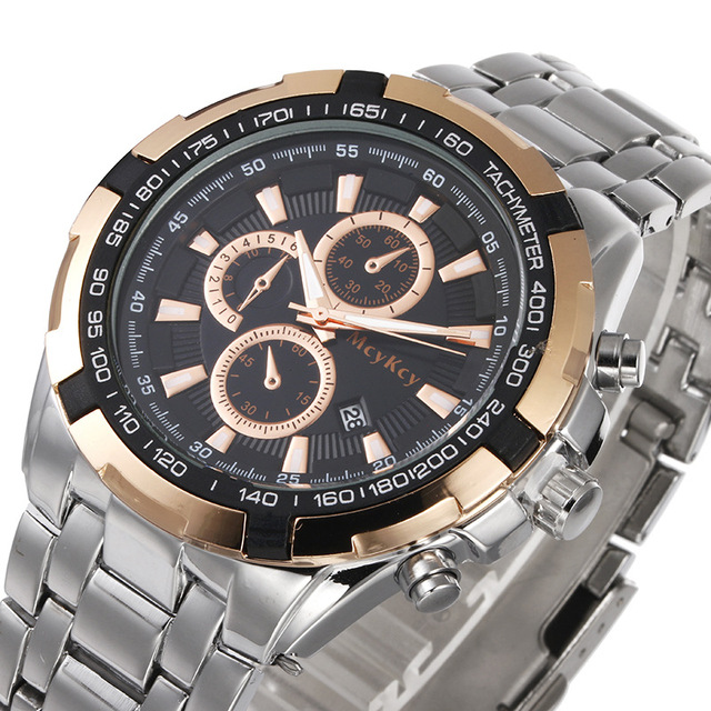 Black Gold Watch Men Luxury Steel Business Man Watches Female Sport Watch Relogio Masculino
