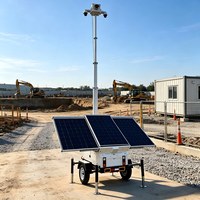Fabricant de remorques de caméras de surveillance solaires hors réseau, tour solaire mobile pour les États-Unis