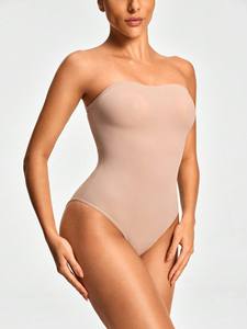 ODM/OEM <span class=keywords><strong>Body</strong></span> De Control De Barriga Mujer <span class=keywords><strong>Body</strong></span> <span class=keywords><strong>sans</strong></span> bretelles pour femmes One Piece <span class=keywords><strong>Body</strong></span> Shaper String Tummy Control Shapewear - Product Image 2