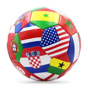 创新的顶级质量官方尺寸定制足球，带国旗印刷足球，带定制标志印刷足球