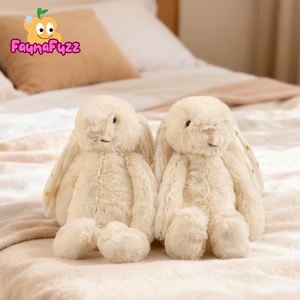 Peluche personnalisée en coton, lapin mignon à longues oreilles, certifiée EN71, 30 cm, jouet interactif pour enfants - Product Image 1