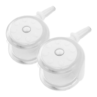 Roues de rechange pour trotteur bébé, roulettes pivotantes lisses en caoutchouc robuste pour accessoires d'apprentissage