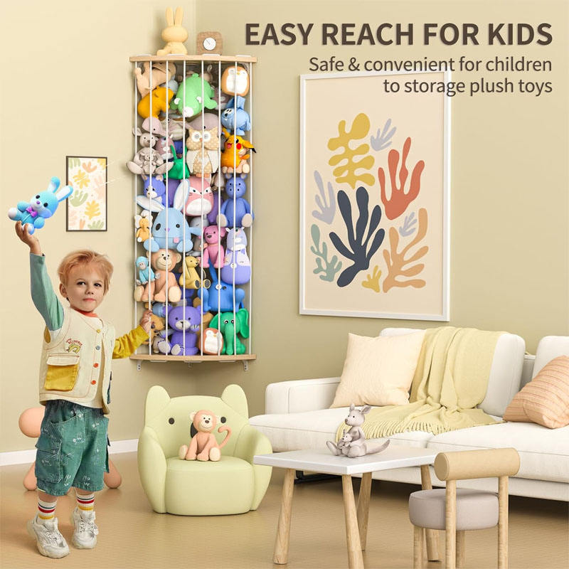 Stuffed Animals Porta Peluche Ikea Wooden Toy Storage Organize