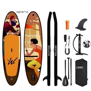 กระดานโยคะ SUP ขนาด 10'6/320 ซม. สำหรับกีฬาทางน้ำ พายเรือแบบเป่าลม ขายตรงจากโรงงาน DEER กระดานโยคะ SUP แบบเป่าลม - Product Image 1