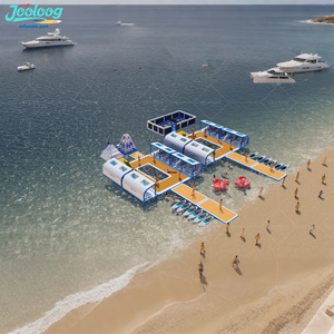 Nieuw ontwerp, hoge kwaliteit, recreatief eiland zwembadplatform, opblaasbaar dok met watersportarena - Product Image 2
