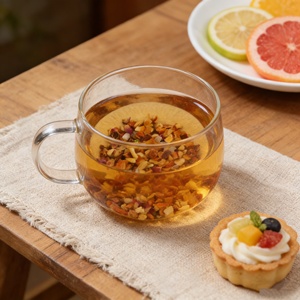 Thé aux fruits pêche, pomme et <span class=keywords><strong>orange</strong></span>, mélange de thés santé bruts, vente en gros en vrac, sachets et boîtes de thé en vrac - Product Image 4