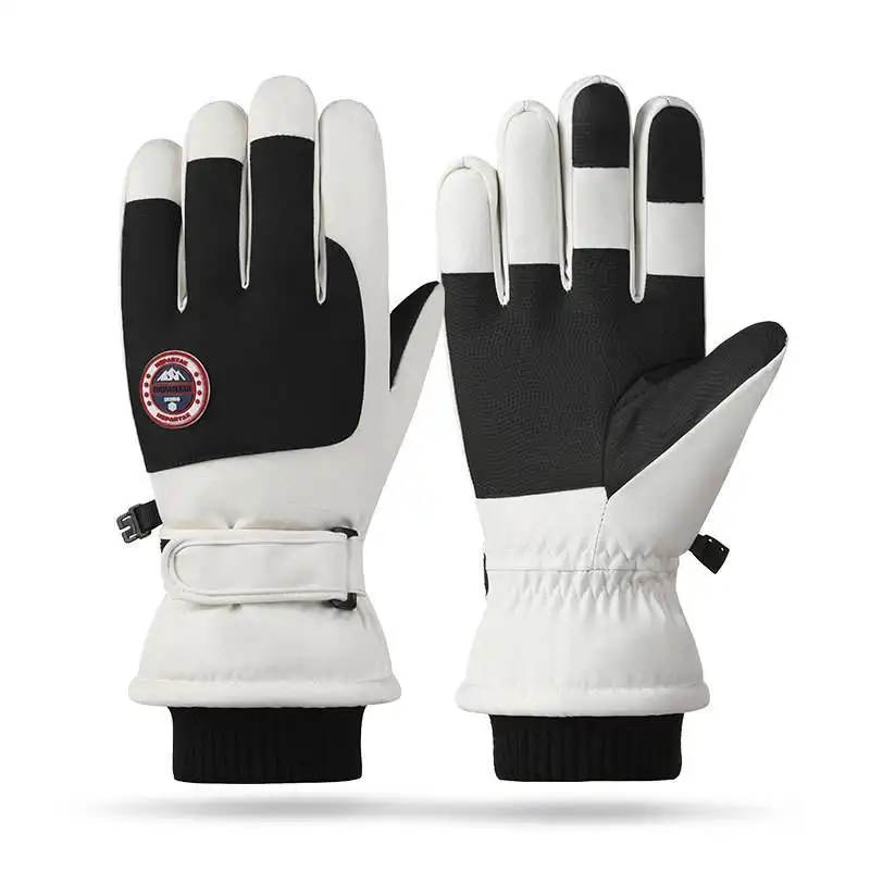 Doigt fendu imperméable personnalisé unisexe hiver chaud neige Sport vélo équitation gants de ski