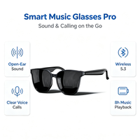 Lunettes de soleil audio intelligentes à commande tactile, assistant vocal mains libres, connexion sans fil, verres polarisés UV400 pour usage quotidien