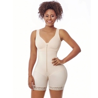 Body amincissant taille haute pour femmes, fermeture éclair, gaine de Compression sans couture