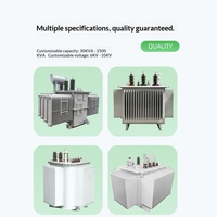 Transformateur de puissance immergé dans l'huile S13, double enveloppe, 10-35 kV, haute tension, triphasé, 250-315-630 kVA, 60 Hz, 400 kV