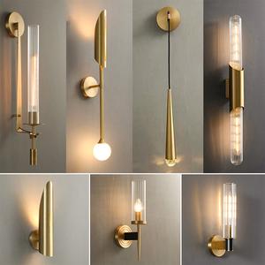 Phòng khách hiện đại sáng tạo quầy bar khách sạn lối đi đèn Bắc Âu ánh sáng sang trọng Đèn Tường Phòng Ngủ đơn giản đèn cạnh giường ngủ - Product Image 1