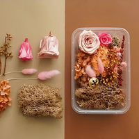 Bunga kering asli Aromaterapi dekorasi bunga kering kuning oranye musim gugur bahan DIY bunga kering alami untuk dekorasi bingkai foto seni Resin