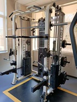 Équipement de fitness à domicile multifonction complet Portique en acier Smith Machine Trainer Bird Squat Press Triceps Chest Exercice