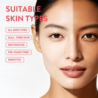 Masque en tissu éclaircissant intensif OEM personnalisé à l'Alpha Arbutine et Niacinamide pour un éclat instantané et une hydratation profonde – Soin du visage et soin de la peau