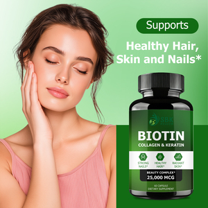 Cápsulas de Complejo de Belleza con Biotina, Colágeno y Queratina Strong Nails, Vitamina A, Multivitamínico, Píldoras de Belleza para el Cabello, la Piel y las Uñas - Product Image 6