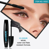 Menow M302 Fibre vegan waterproof pour des cils longs, séchage rapide, longue tenue, pour les cosmétiques de luxe pour femmes