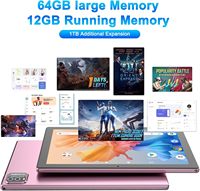 Tablet Android 15 de 10.1 Pulgadas Súper Económica, Apariencia de Alta Calidad, Venta al Por Mayor de Fábrica, Personalizable, Color Rosa, para Negocios y Educación