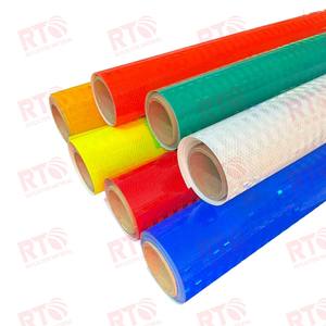 Micro prismático 3 años PET Eco solvente impreso conspicuo Reflect Material <span class=keywords><strong>Reflector</strong></span> hoja película vinilo rollo pegatina reflectante - Product Image 3