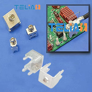 Connecteur de fil en laiton étamé M4 à borne haute, bornier à vis pour carte PCB AC/DC 4P 60A, modèle TLS44148, personnalisé, vente en gros - Product Image 3