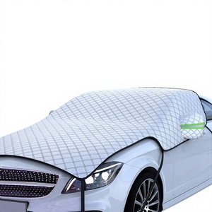 Housse de voiture demi-couvrante hiver épaissie, anti-neige, anti-givre, <span class=keywords><strong>pare</strong></span>-vent, avec feuille d'aluminium - Product Image 2