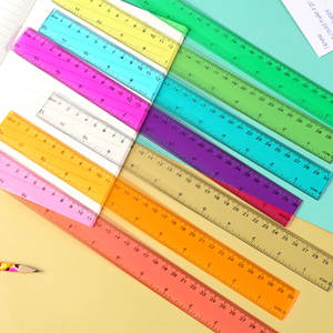 Règle transparente en plastique durable de 30cm pour la <span class=keywords><strong>mesure</strong></span> du <span class=keywords><strong>dessin</strong></span> 5 ensembles de vente en gros d'usine transparente universelle - Product Image 5