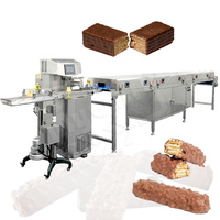 MY Table Top Biscuit Chocolate Bonbon Cover Enrobe Machine Date Coating Line with Chocolate