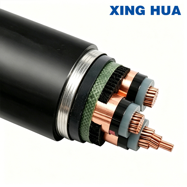 Wholesale Three Core Oxygen-Free Copper YJV XLPE Insulated Medium Voltage Cable for Industrial Three Phase Power Transmission