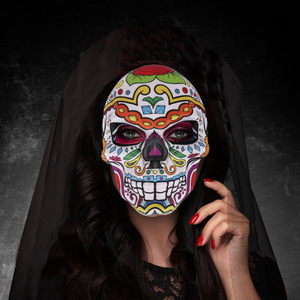 Décoration <span class=keywords><strong>de</strong></span> fête d'Halloween en EVA, crâne d'horreur, fantôme, sublimation thermique, accessoire <span class=keywords><strong>de</strong></span> cosplay pour <span class=keywords><strong>carnaval</strong></span>, DIY, livraison directe transfrontalière - Product Image 3