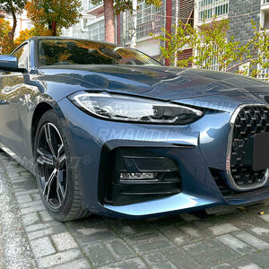 For BMW 4 Series G22 G23 G26 M Sport 2020+ Front Bumper Lip Splitter Fog Lamp <b>Grill</b> Spoiler Cover Air Vent Wind Knife Body Kits - Product Image 5