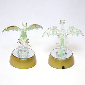Lampwork Hand Geblazen Kleurrijk Glas Kleine <span class=keywords><strong>Dragon</strong></span> Art Beeldjes Op Maat Led Glas <span class=keywords><strong>Dragon</strong></span> Home Tafeldecoratie Cadeau Te Koop - Product Image 2