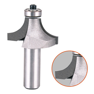 Tideway 1/4\" 1/2\" Shank Corner Round Over Router Bit With Radius Bearing Guide Tin Coated CNC <strong>End</strong> <strong>Mill</strong> Customizable ODM - Product Image 5
