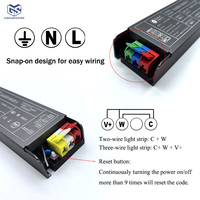 Fuente de Alimentación Inteligente Tuya Mijia de 60W 24V, Controlador LED Inteligente Regulable para Luces LED CCT, Transformador de Luz de 2-3 Líneas, PF 0.9
